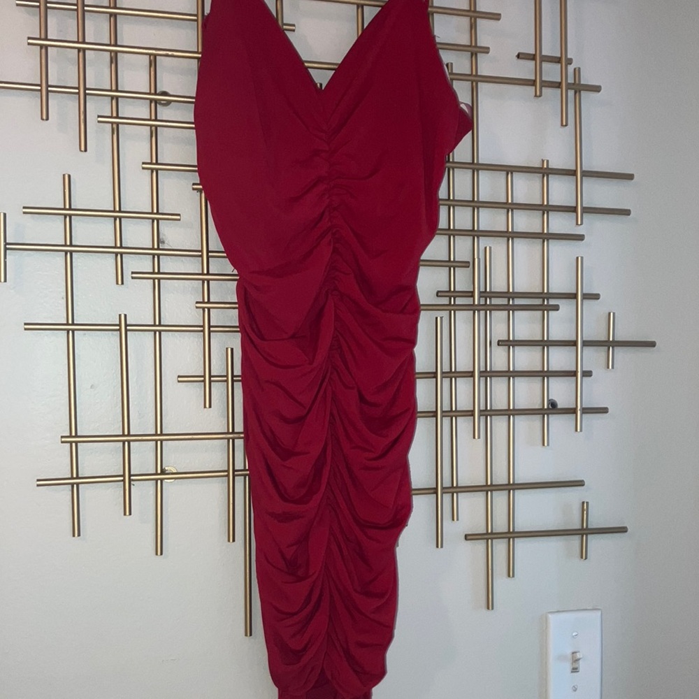 Sexy red cocktail dress